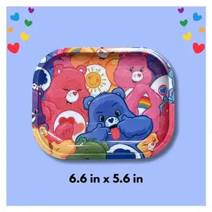 Bear Rolling Tray | Emotional Support Rainbow Herb Prep Ziya Blue Ziya Blue