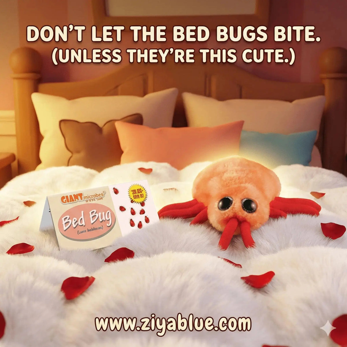 Bed Bug Plush: GIANTmicrobes Anatomically Accurate Toy Giant Microbes Ziya Blue