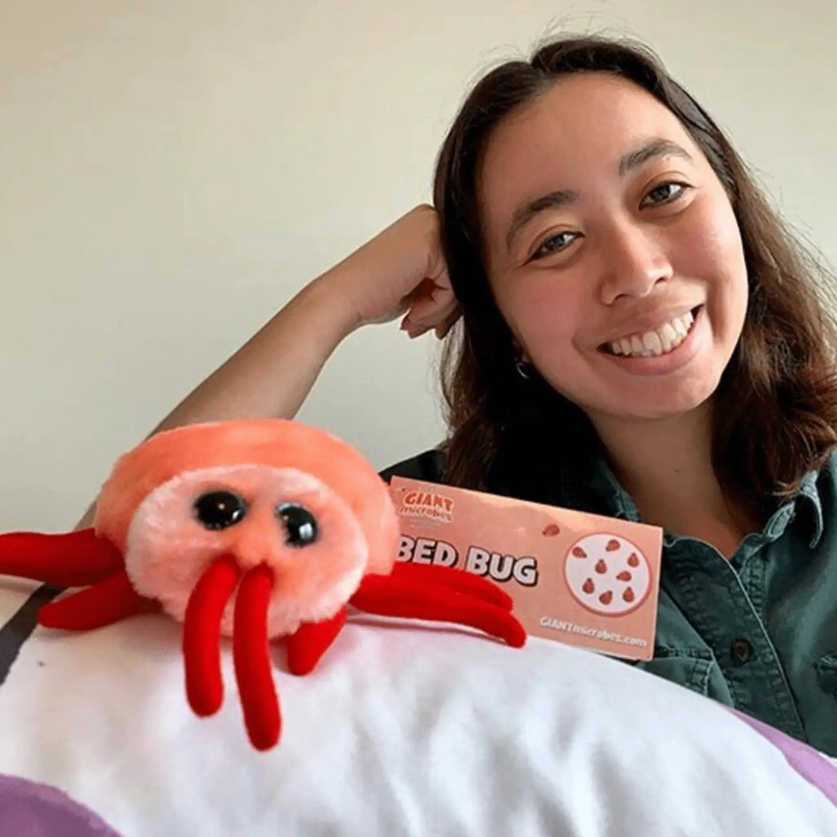 Bed Bug Plush: GIANTmicrobes Anatomically Accurate Toy Giant Microbes Ziya Blue