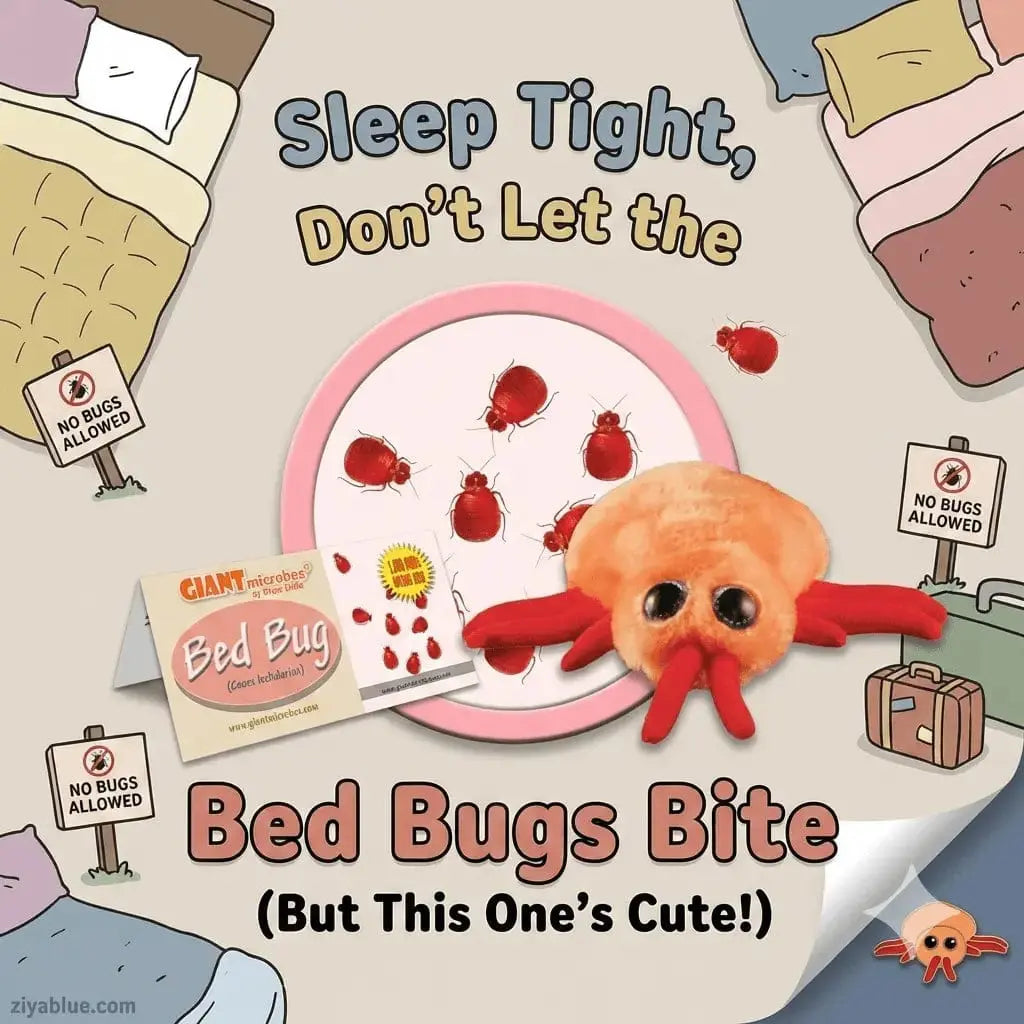 Bed Bug Plush: GIANTmicrobes Anatomically Accurate Toy Giant Microbes Ziya Blue