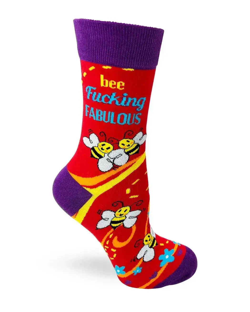 Bee Fucking Fabulous Socks for Women Fabdaz Ziya Blue