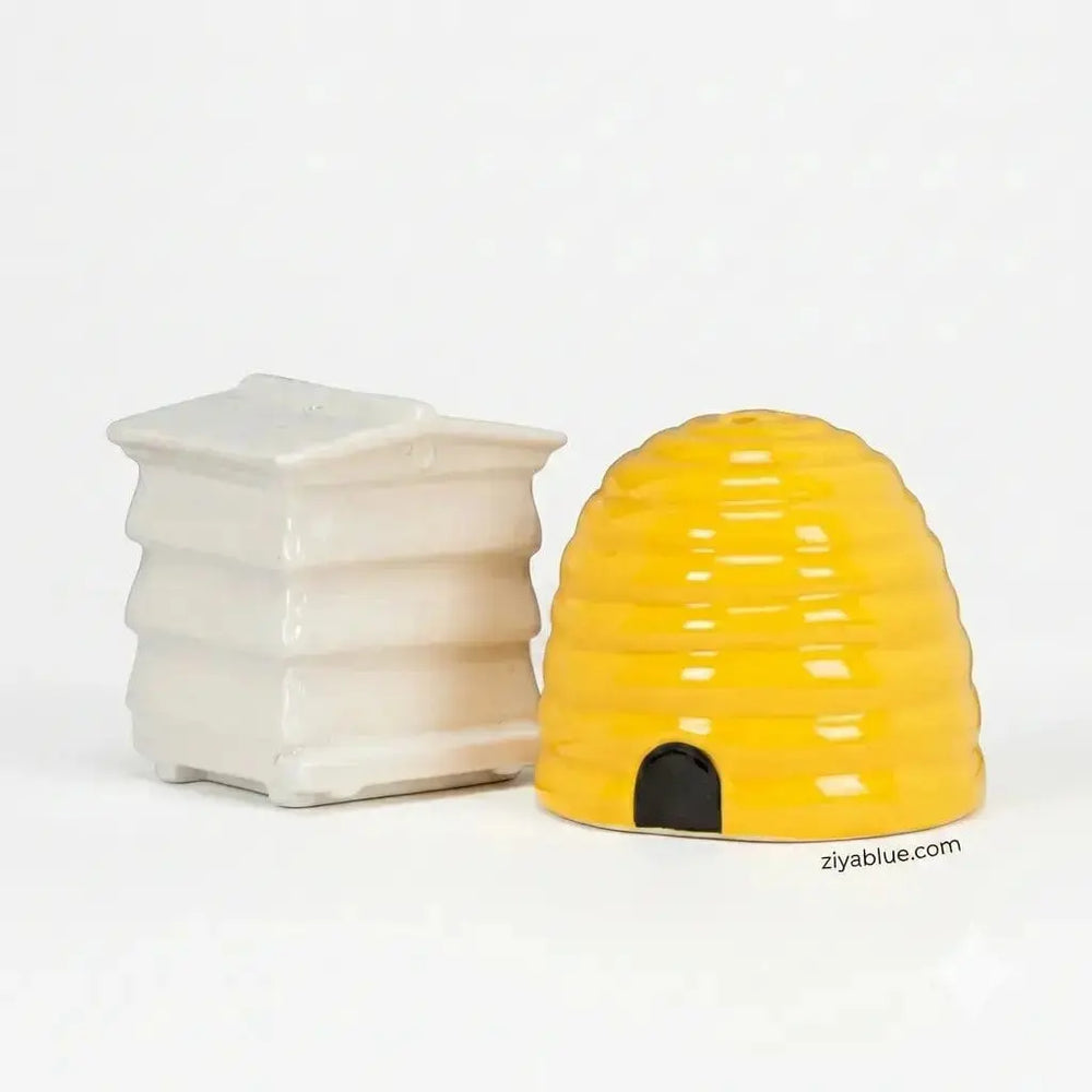 Beehive Salt and Pepper Shakers Abbott Ziya Blue