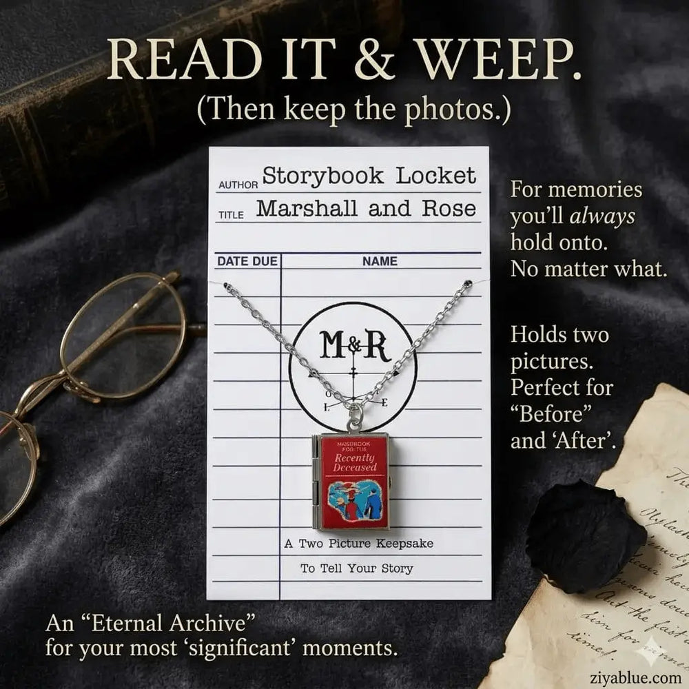 Beetlejuice Locket | Handbook for the Recently Deceased Marshall and Rose Ziya Blue