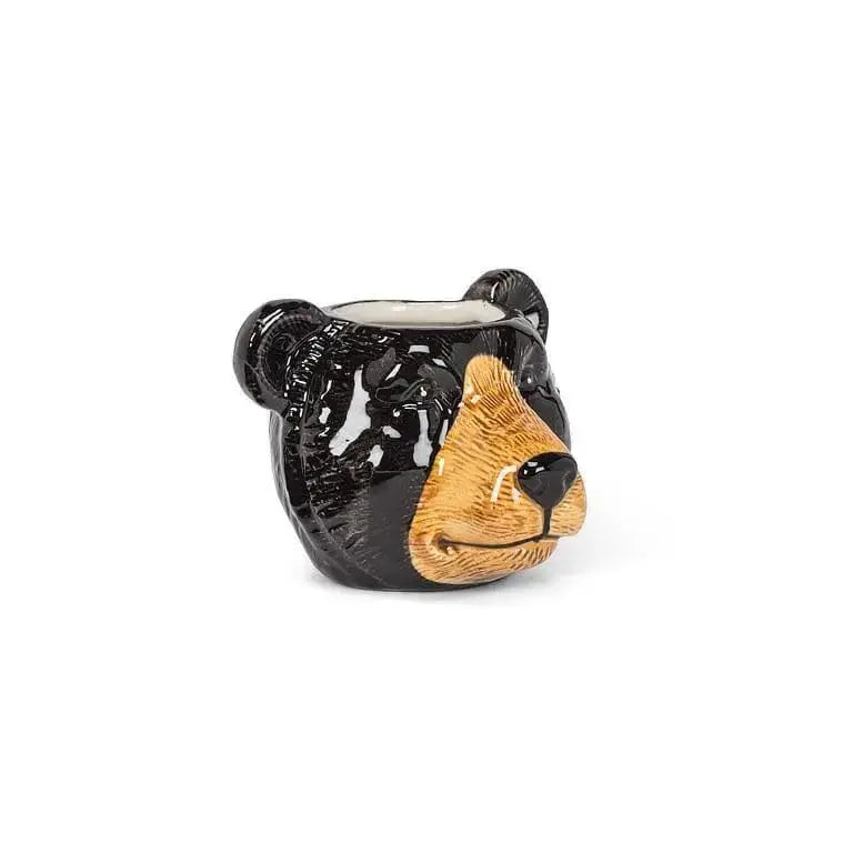 Black Bear Succulent Planter - 2.5" Mini Ceramic Pot Abbott Ziya Blue