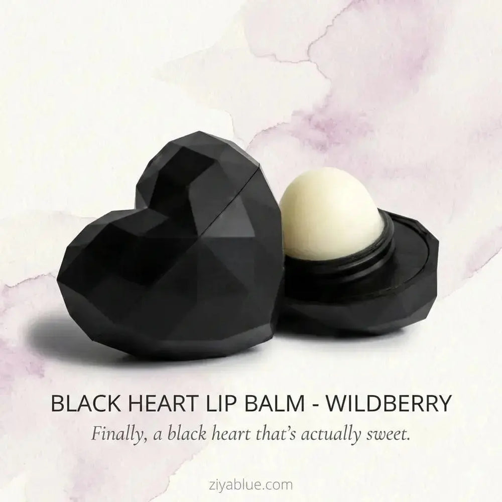 Black Heart Lip Balm - Wildberry Rebels Refinery Ziya Blue