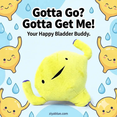 Bladder Plush: Supportive Urology Toy I Heart Guts Ziya Blue
