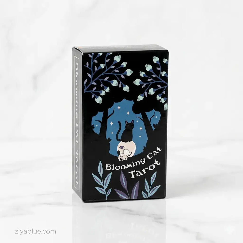Blooming Cat Tarot | 90-Card Mini Botanical Deck Ziya Blue Ziya Blue