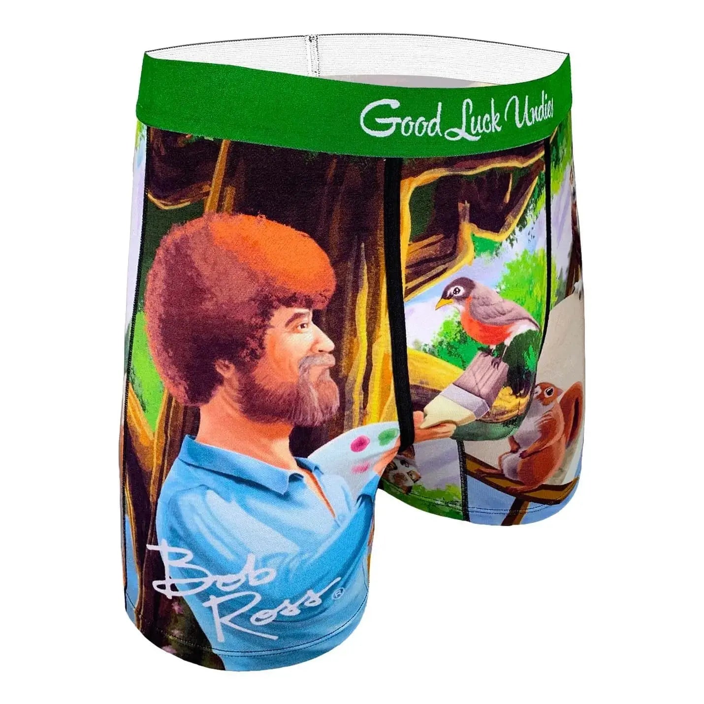 Bob Ross Happy Little Underpants: The Modal Performance Layer Good Luck Sock Ziya Blue