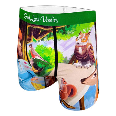 Bob Ross Happy Little Underpants: The Modal Performance Layer Good Luck Sock Ziya Blue