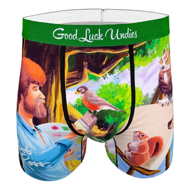 Bob Ross Happy Little Underpants: The Modal Performance Layer Good Luck Sock Ziya Blue