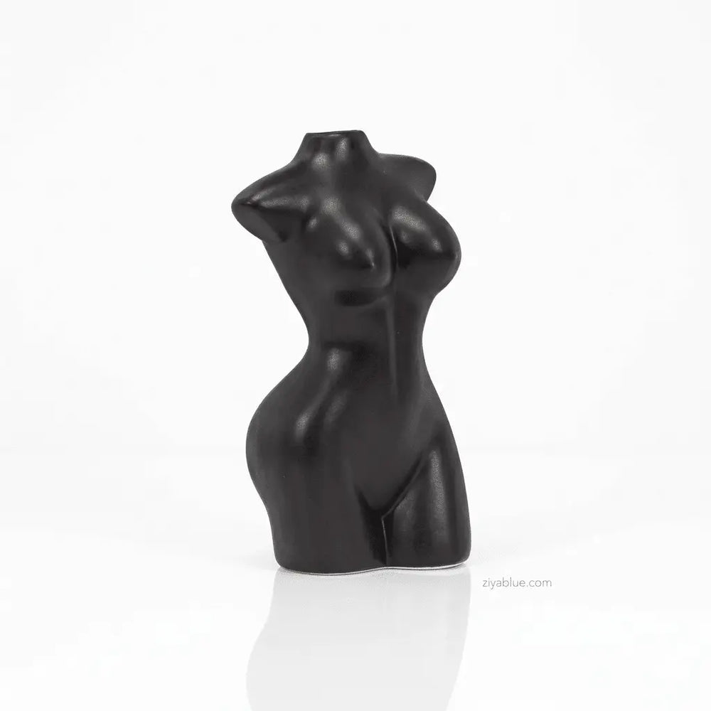 Body Bud Vase: The 5" Sculptural Ceramic Decor Abbott Ziya Blue