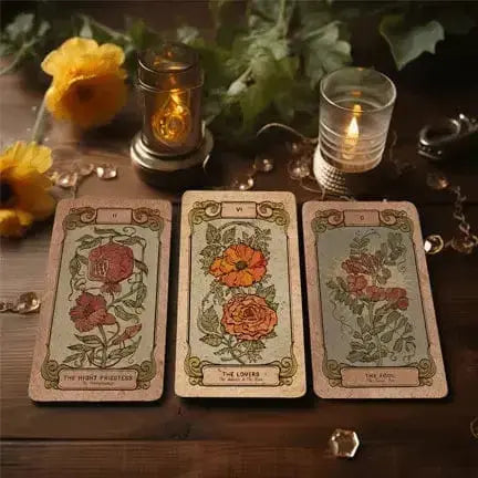 Botanical Tarot Deck | Botanica Oculta Floral 78-Card Set  Ziya Blue