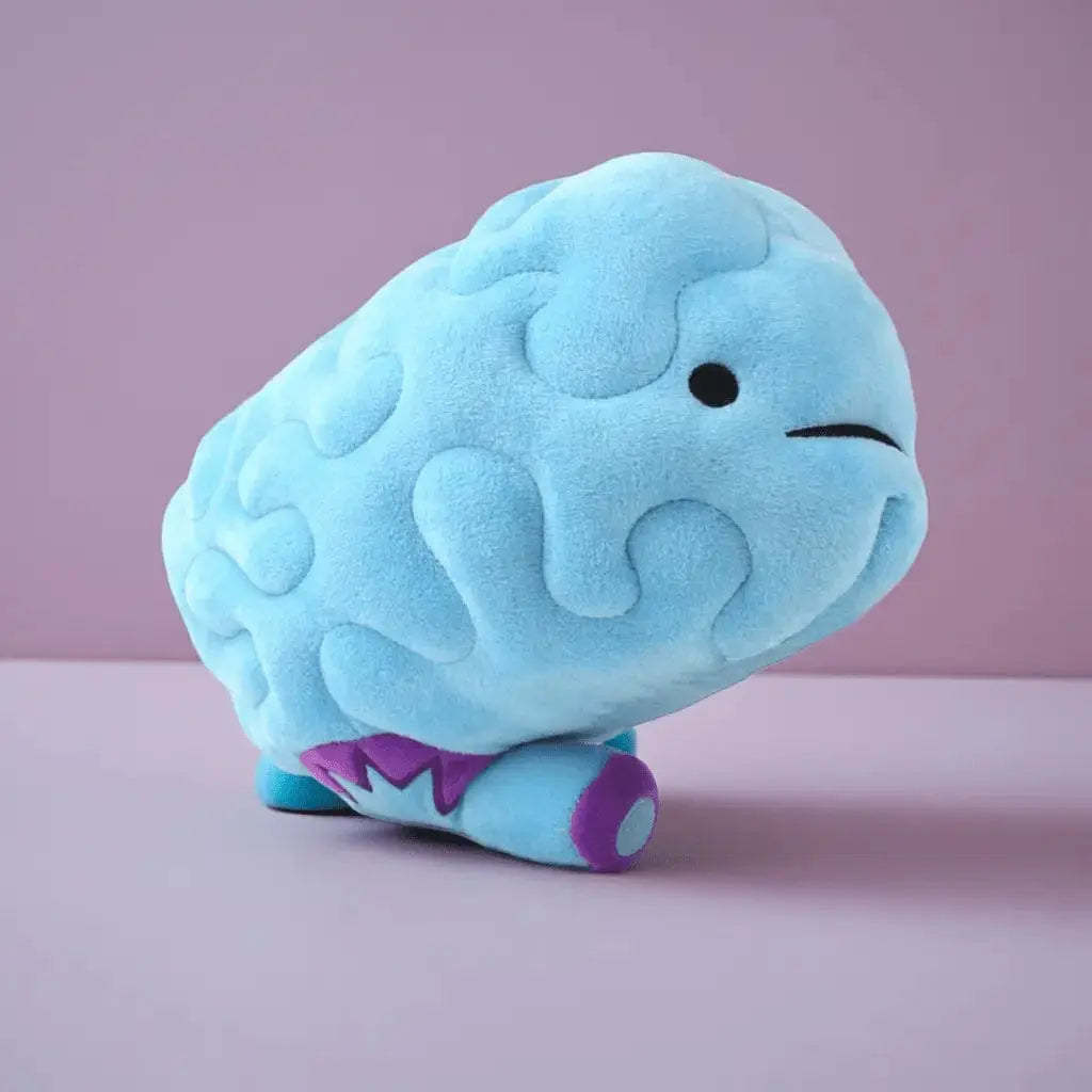 Brain Plushie: I Heart Guts Neuroscience Gift I Heart Guts Ziya Blue