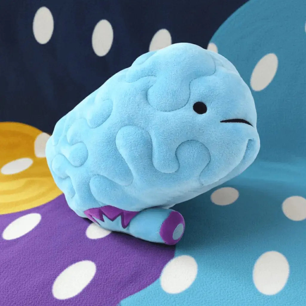 Brain Plushie: I Heart Guts Neuroscience Gift I Heart Guts Ziya Blue