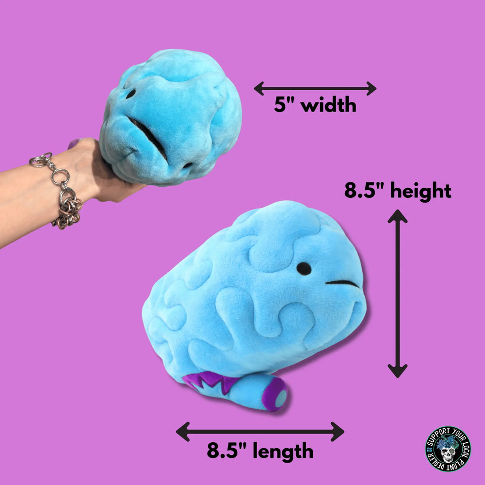 Brain Plushie: I Heart Guts Neuroscience Gift I Heart Guts Ziya Blue
