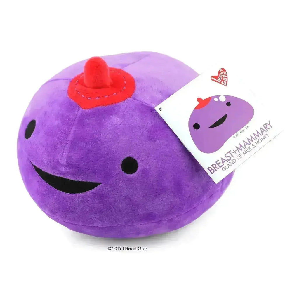 Breast Plushie: Quirky Anatomical Support I Heart Guts Ziya Blue