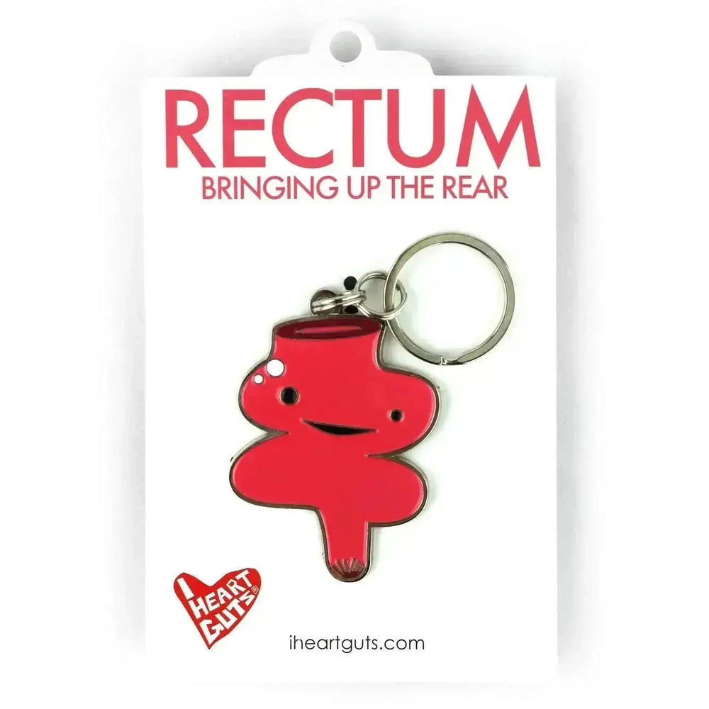 Bringing Up The Rear: The Rectum Keychain I Heart Guts Ziya Blue