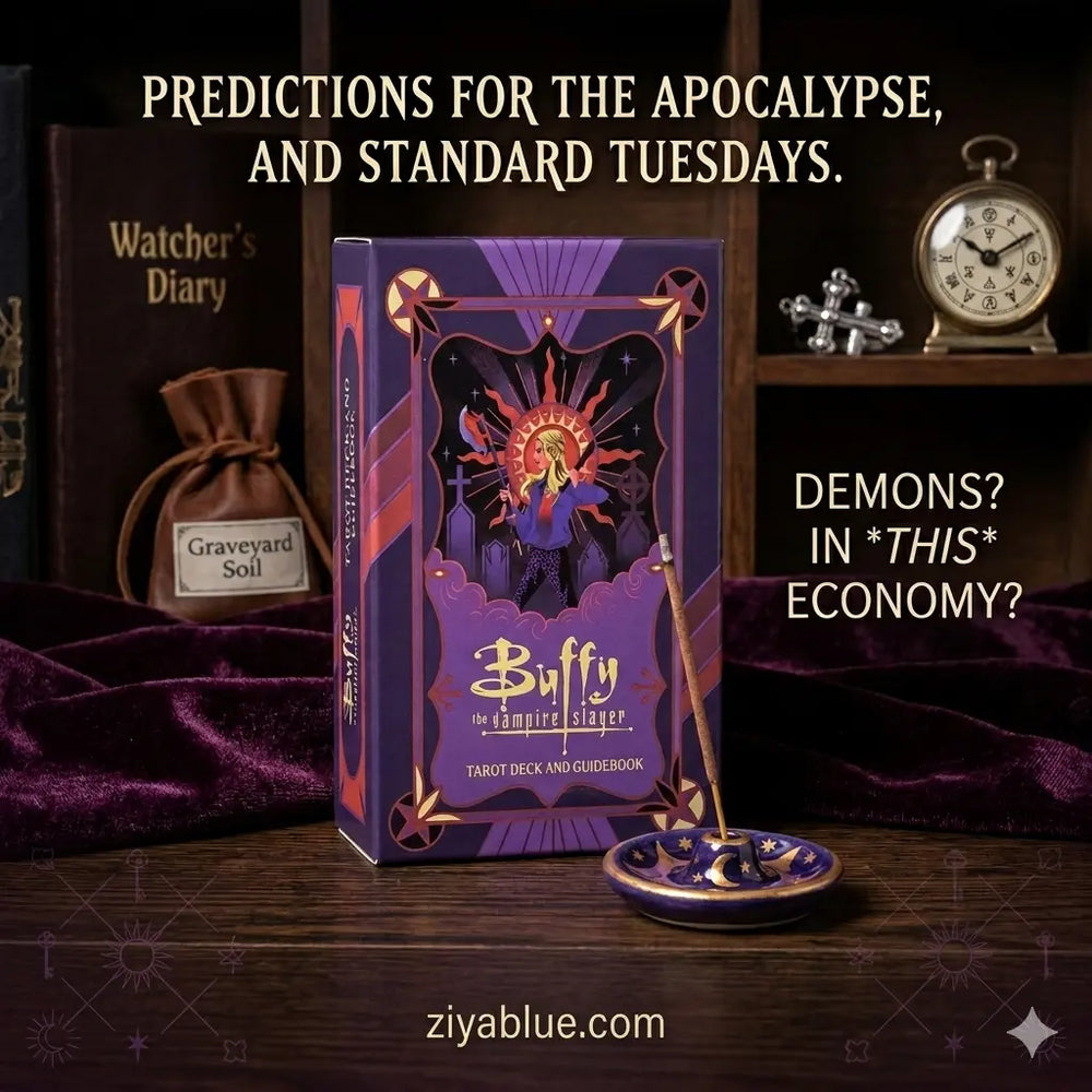 Buffy Tarot Deck: Mini Edition Vampire Slayer Set  Ziya Blue