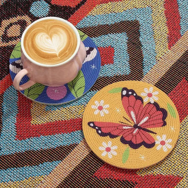 Bugs Beaded Coasters – The "Crawl-Proof" Table Decor Ziya Blue Ziya Blue