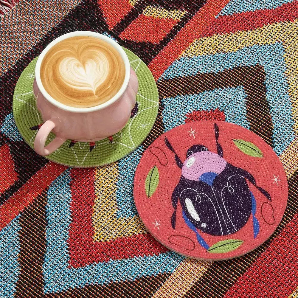 Bugs Beaded Coasters – The "Crawl-Proof" Table Decor Ziya Blue Ziya Blue