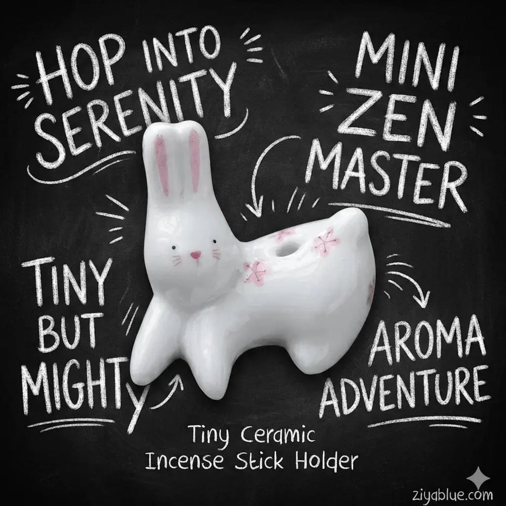 Bunny Incense Holder Ziya Blue Ziya Blue