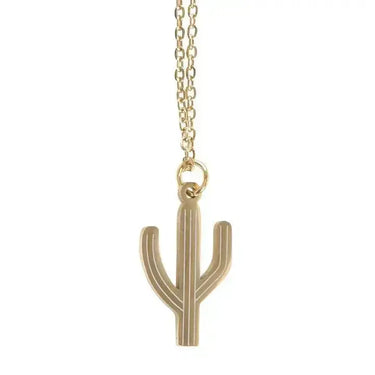 Cactus Necklace Card | Resilient Minimalist Jewelry Gift Something Different Ziya Blue
