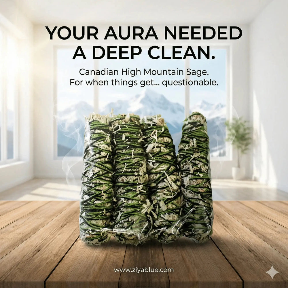 Canadian Mountain Sage - The Total Reset Smudge Stick Kheops International Ziya Blue