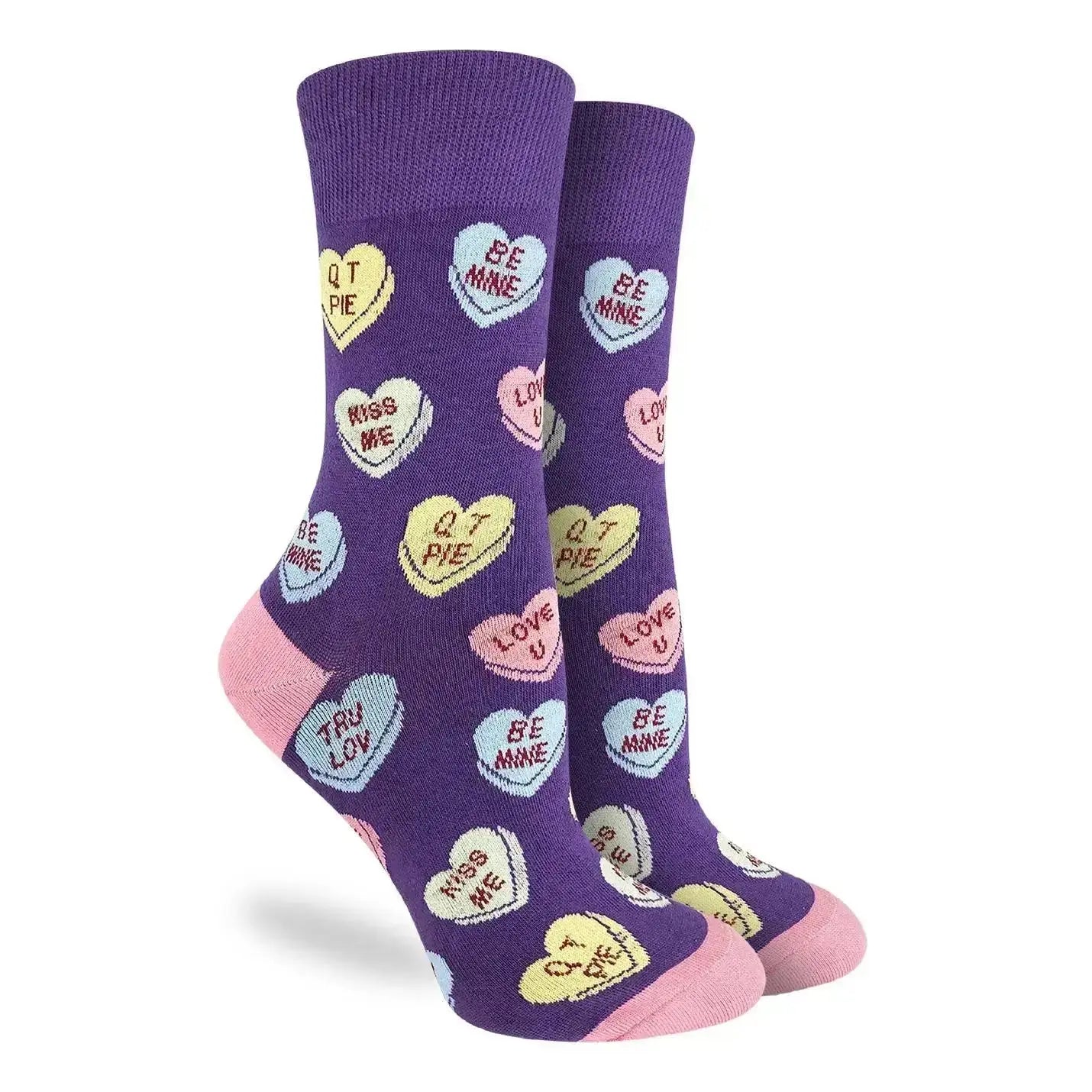 Candy Hearts Socks: Sweet Talk Good Luck Sock Ziya Blue