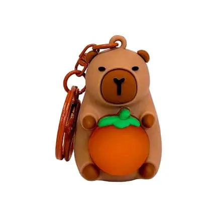Capybara Keychain | LED Light-Up Chill Buddy Streamline Ziya Blue
