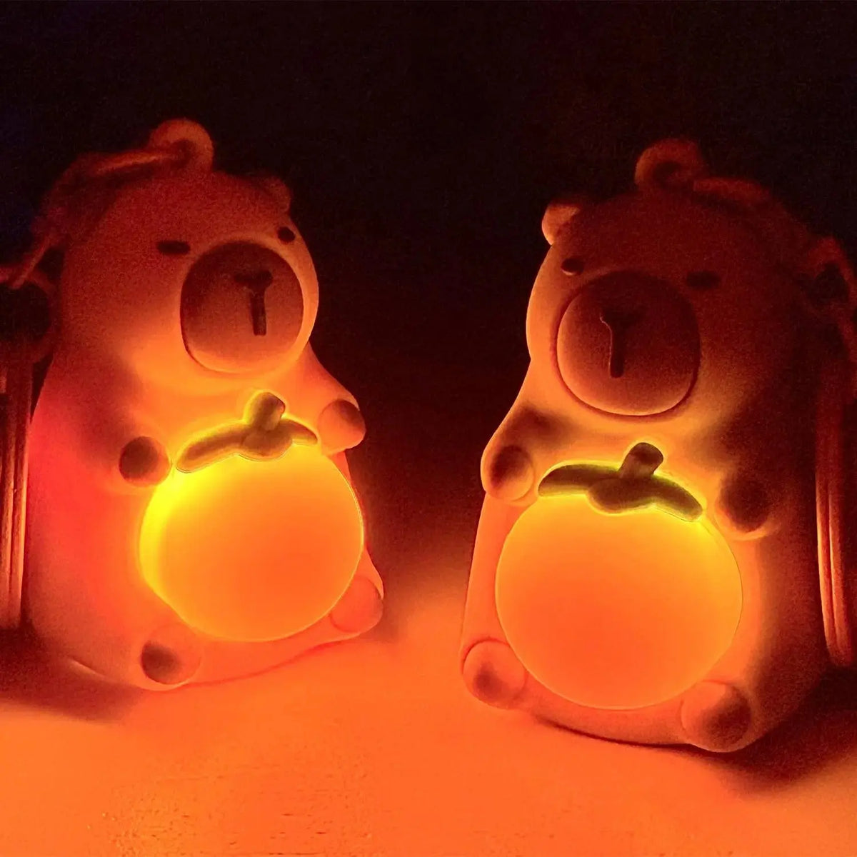 Capybara Keychain | LED Light-Up Chill Buddy Streamline Ziya Blue