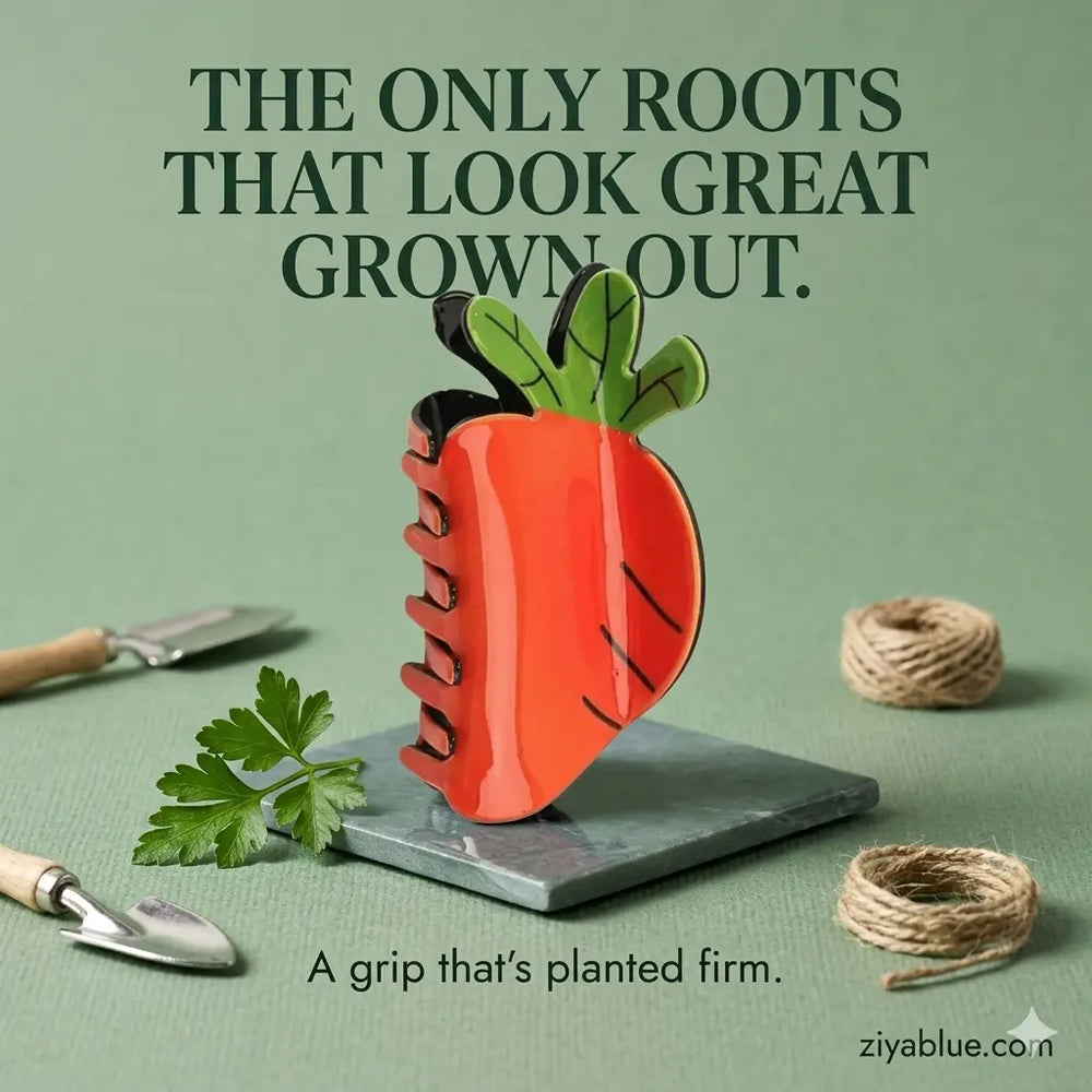 Carrot Hair Claw | Vibrant Veggie Garden Accessory  Ziya Blue