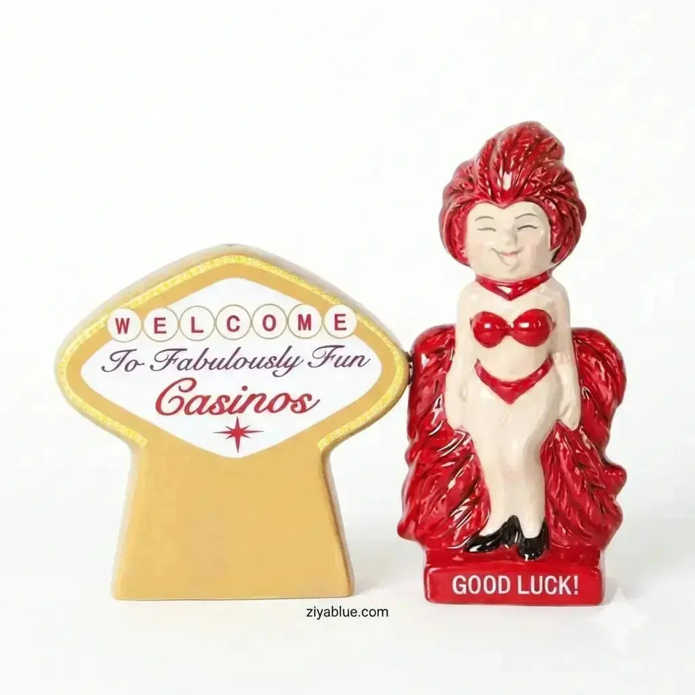 Casino Shakers | Ceramic Novelty Set Maeve Toys Ziya Blue