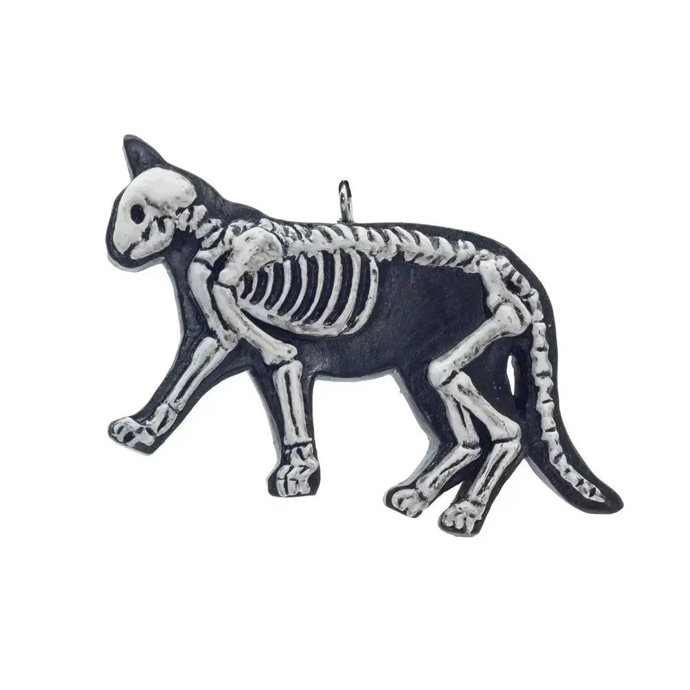 Cat Bones Ornament - Purr-fectly Gothic Home Decor Horrornaments Ziya Blue