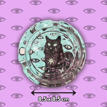 Cat Eyes Glass Ashtrays Ziya Blue Ziya Blue