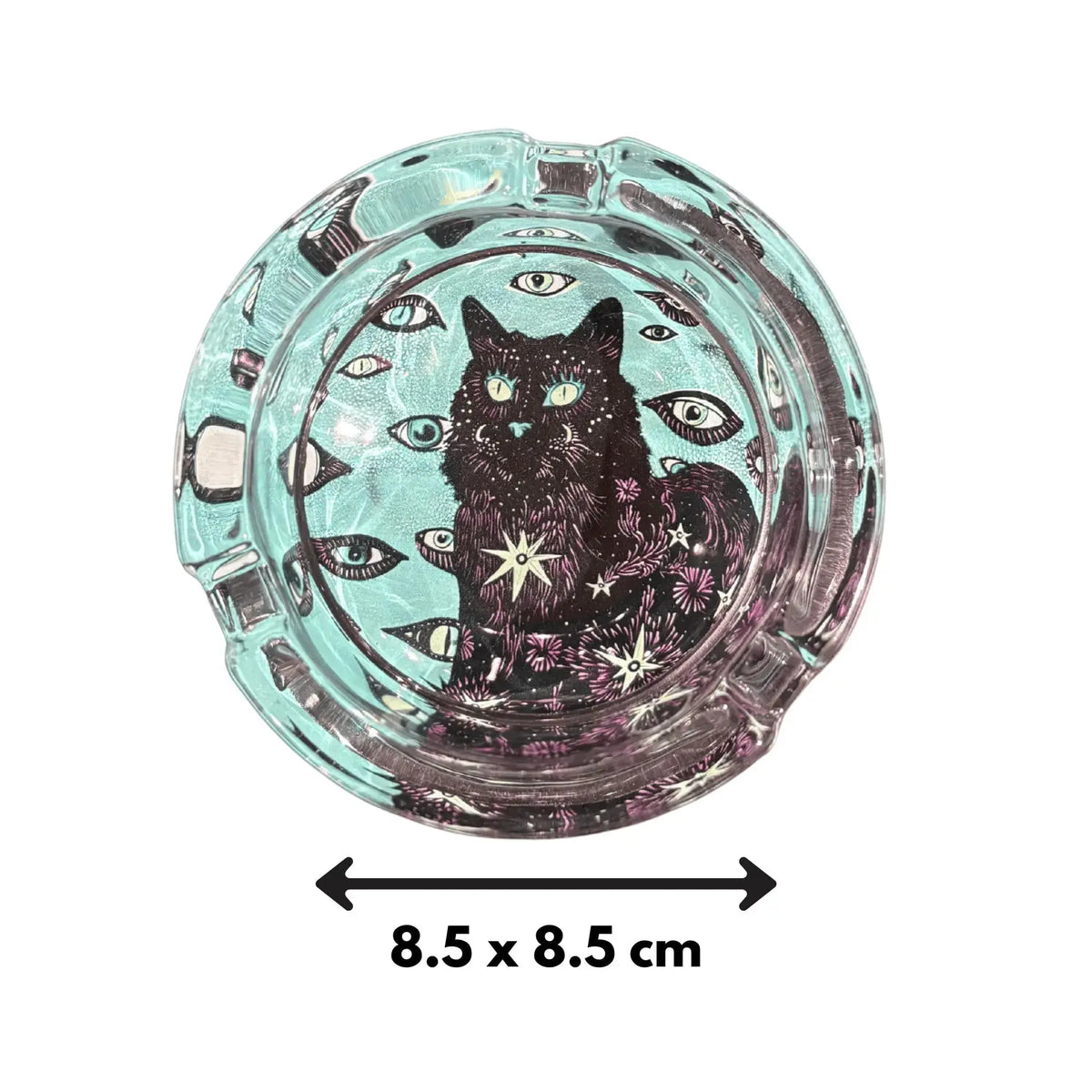 Cat Eyes Glass Ashtrays Ziya Blue Ziya Blue