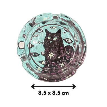 Cat Eyes Glass Ashtrays Ziya Blue Ziya Blue