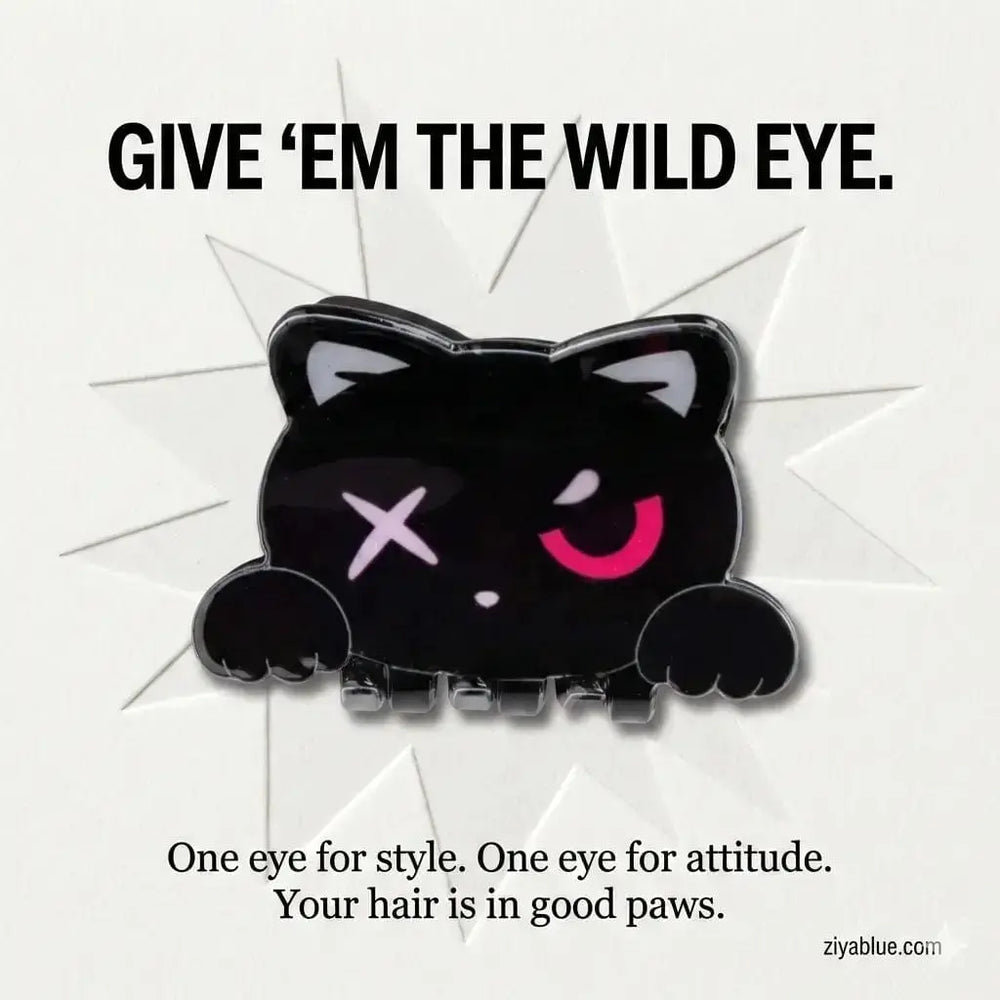 Cat Hair Claw - Face Black Ziya Blue Ziya Blue
