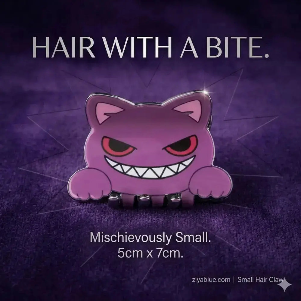 Cat Hair Claw: The Wicked Purple Feline Accessory Ziya Blue Ziya Blue