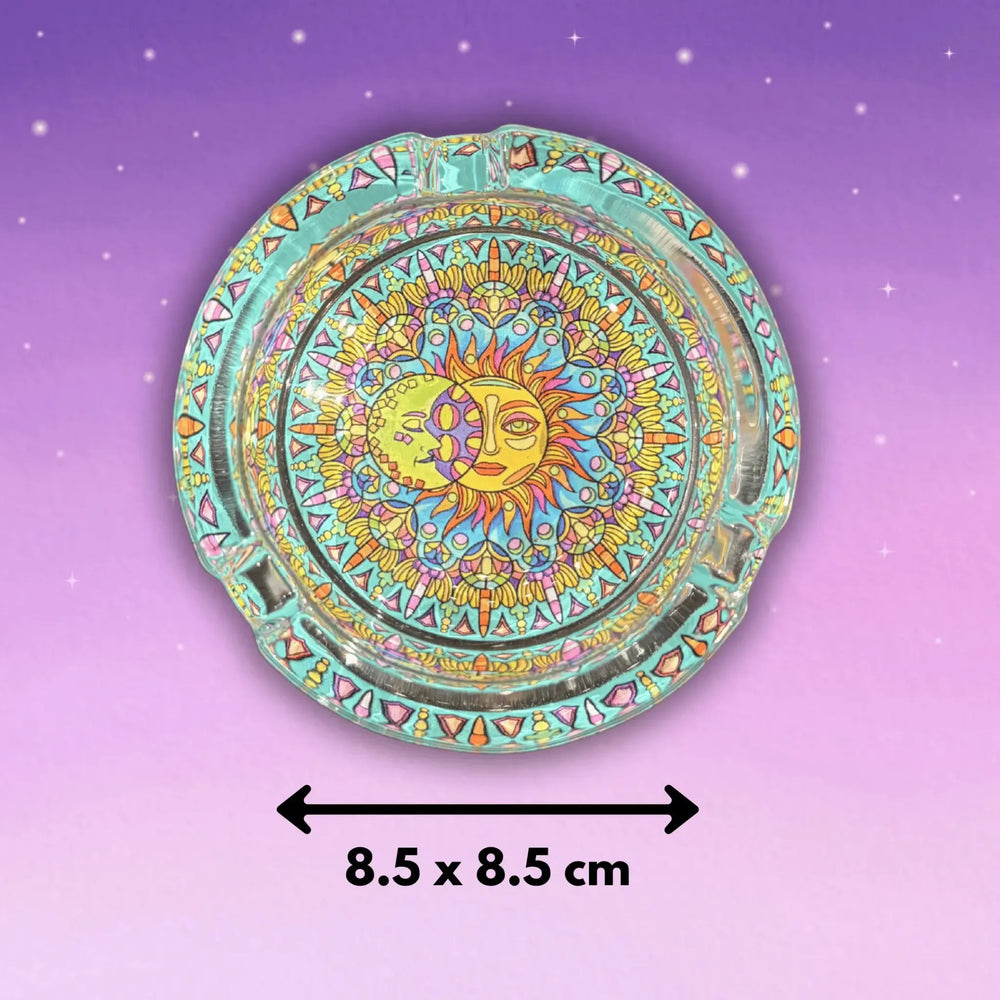 Celestial Glass Ashtray Ziya Blue Ziya Blue