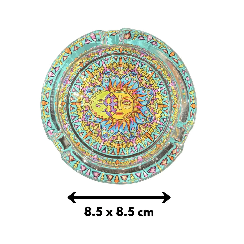 Celestial Glass Ashtray Ziya Blue Ziya Blue