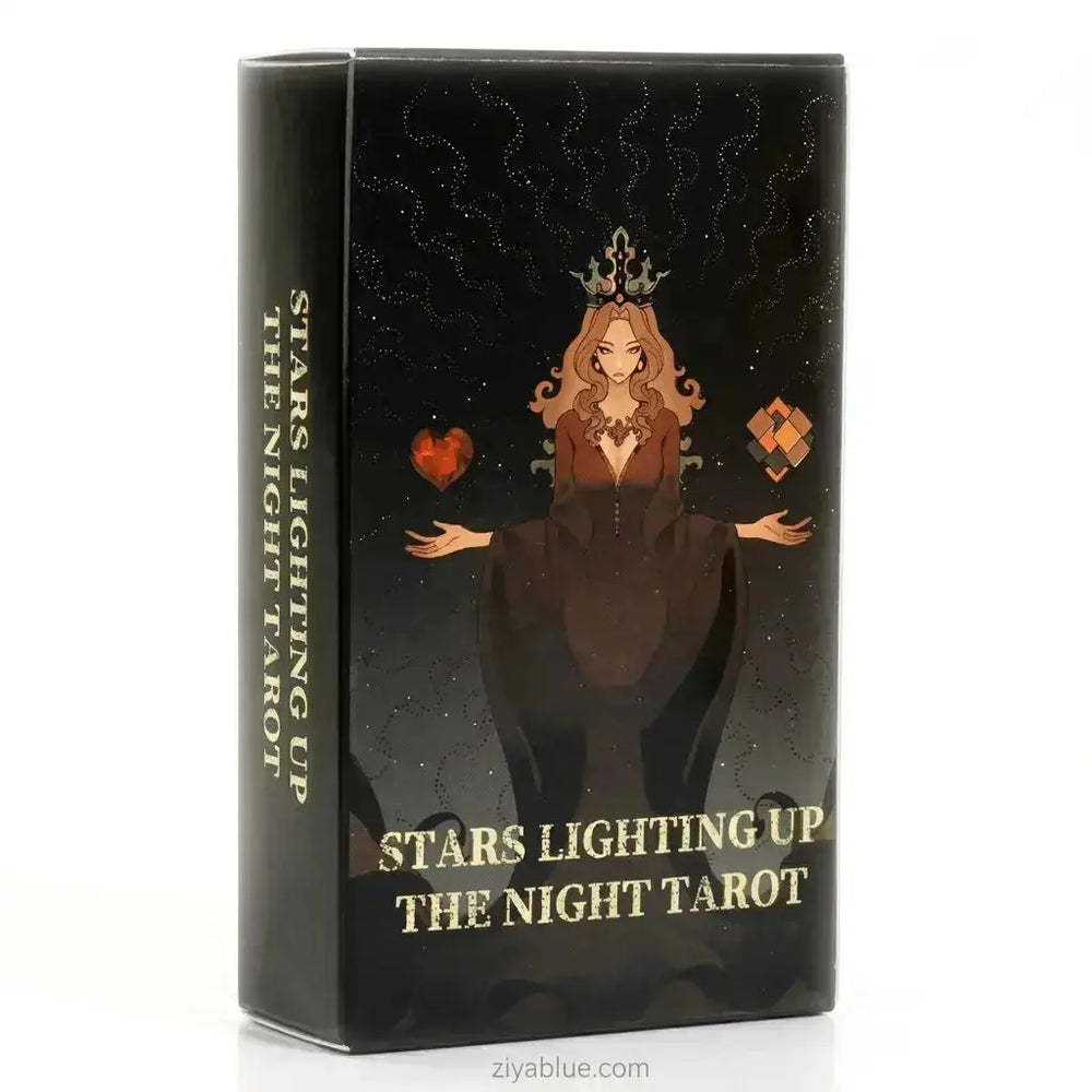 Celestial Tarot Deck | Stars Lighting Up The Night | 78-Card Set  Ziya Blue