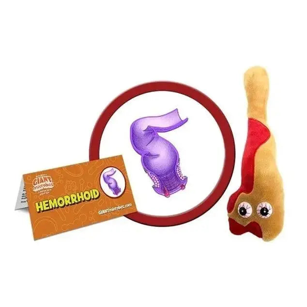 Cheeky Cuddles: The Hemorrhoid Plush! Giant Microbes Ziya Blue