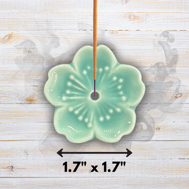 Cherry Blossom Incense Holder - Multiple Colours  Ziya Blue