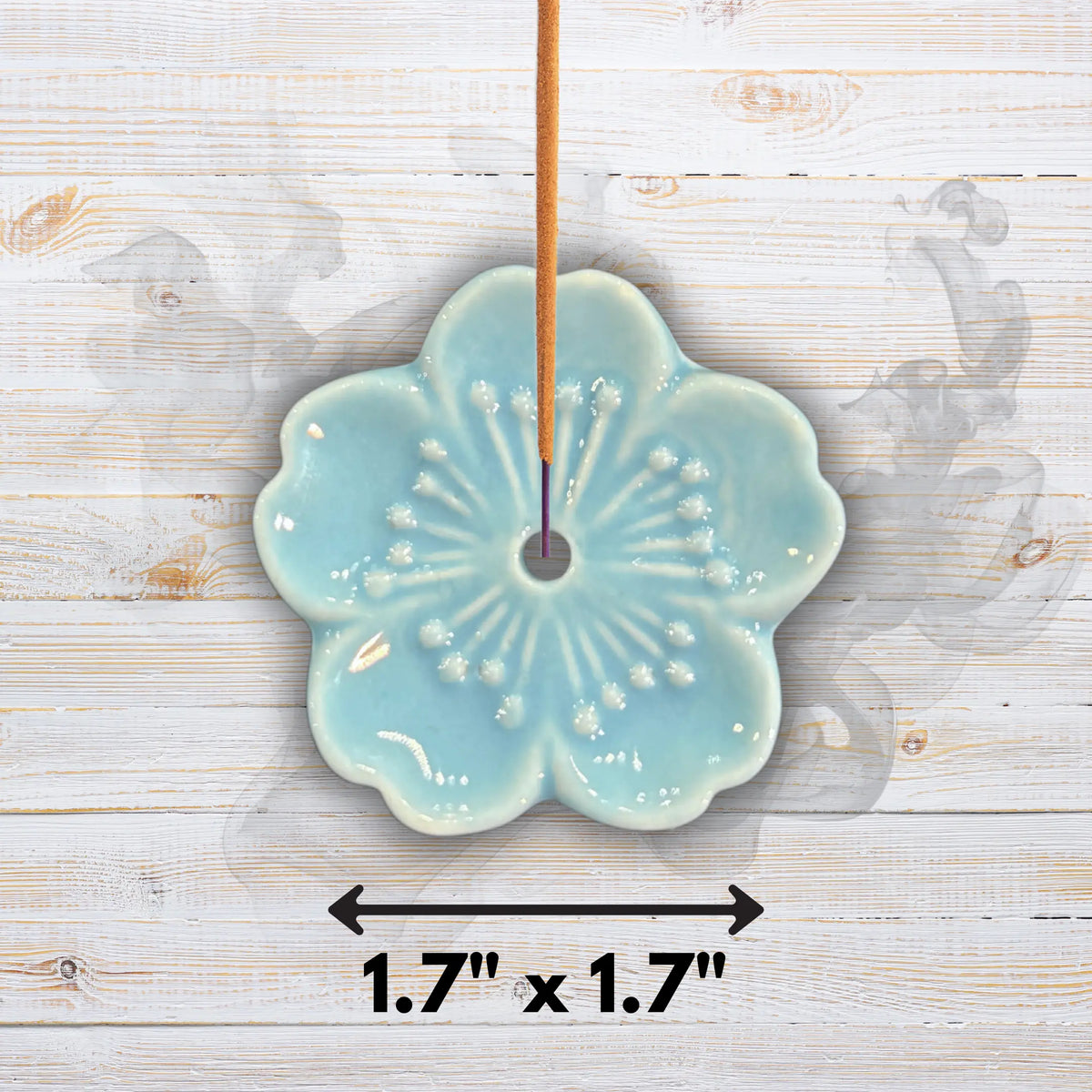 Cherry Blossom Incense Holder - Multiple Colours  Ziya Blue