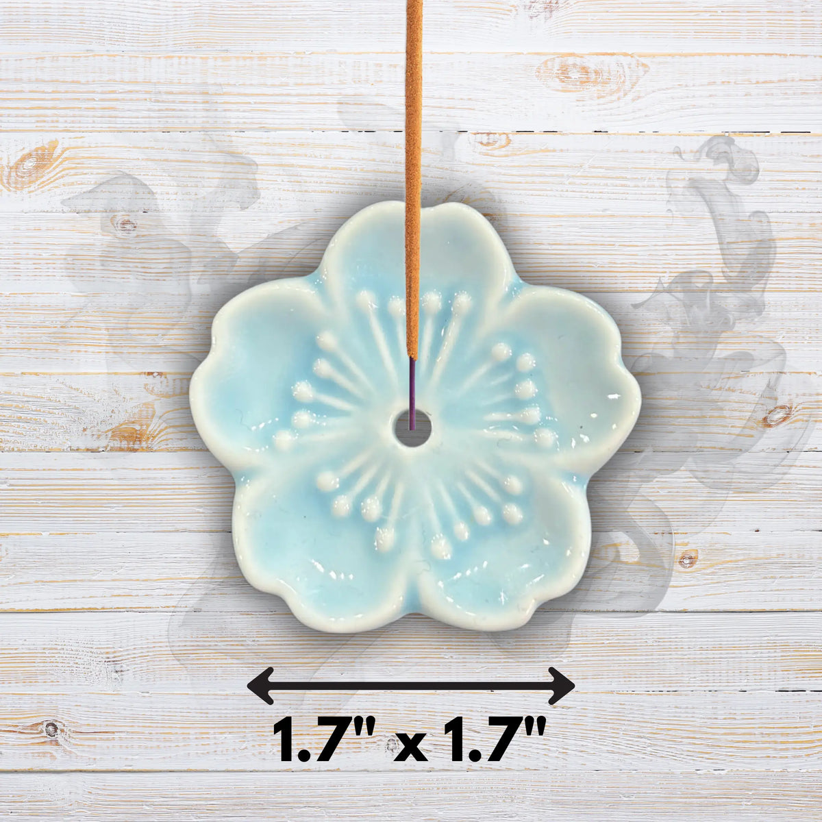Cherry Blossom Incense Holder - Multiple Colours  Ziya Blue