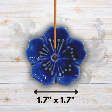 Cherry Blossom Incense Holder - Multiple Colours  Ziya Blue