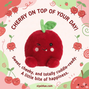 Cherry Plush | Palm Pals "Cordial" 5" Weighted Sweetie Aurora Ziya Blue