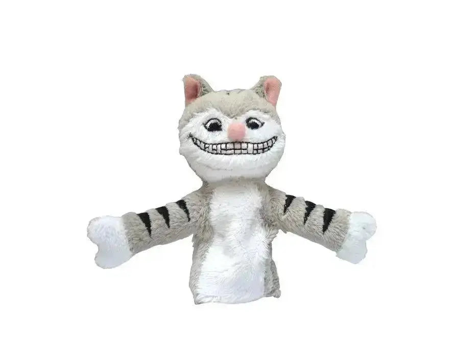 Cheshire Cat Finger Puppet & Magnet |  Mini Plush Unemployed Philosophers Guild Ziya Blue