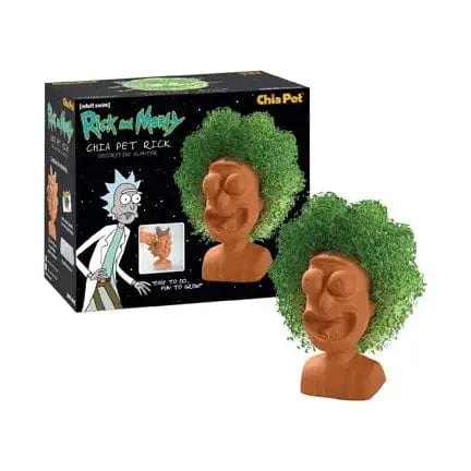 Chia Rick Sanchez Planter - Rick and Morty "Get Schwifty" Kit Big Mouth Ziya Blue