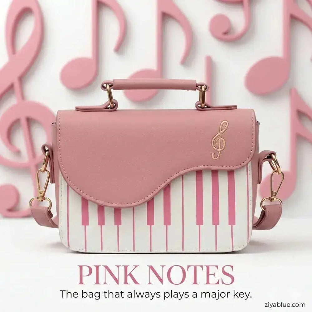 Chic PU Leather Piano Bag | Music-Themed Women's Shoulder Bag Ziya Blue Ziya Blue